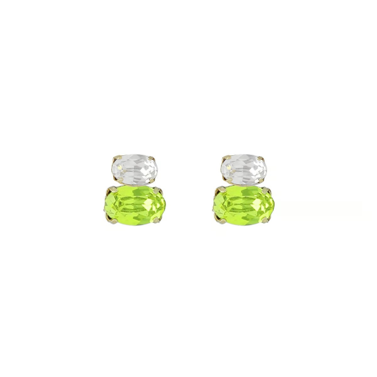 VICTORIA CRUZ gold-plated sterling silver earrings