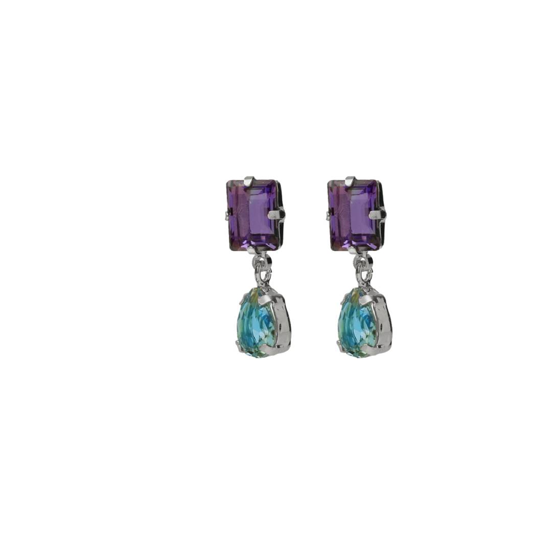 VICTORIA CRUZ sterling silver earrings 