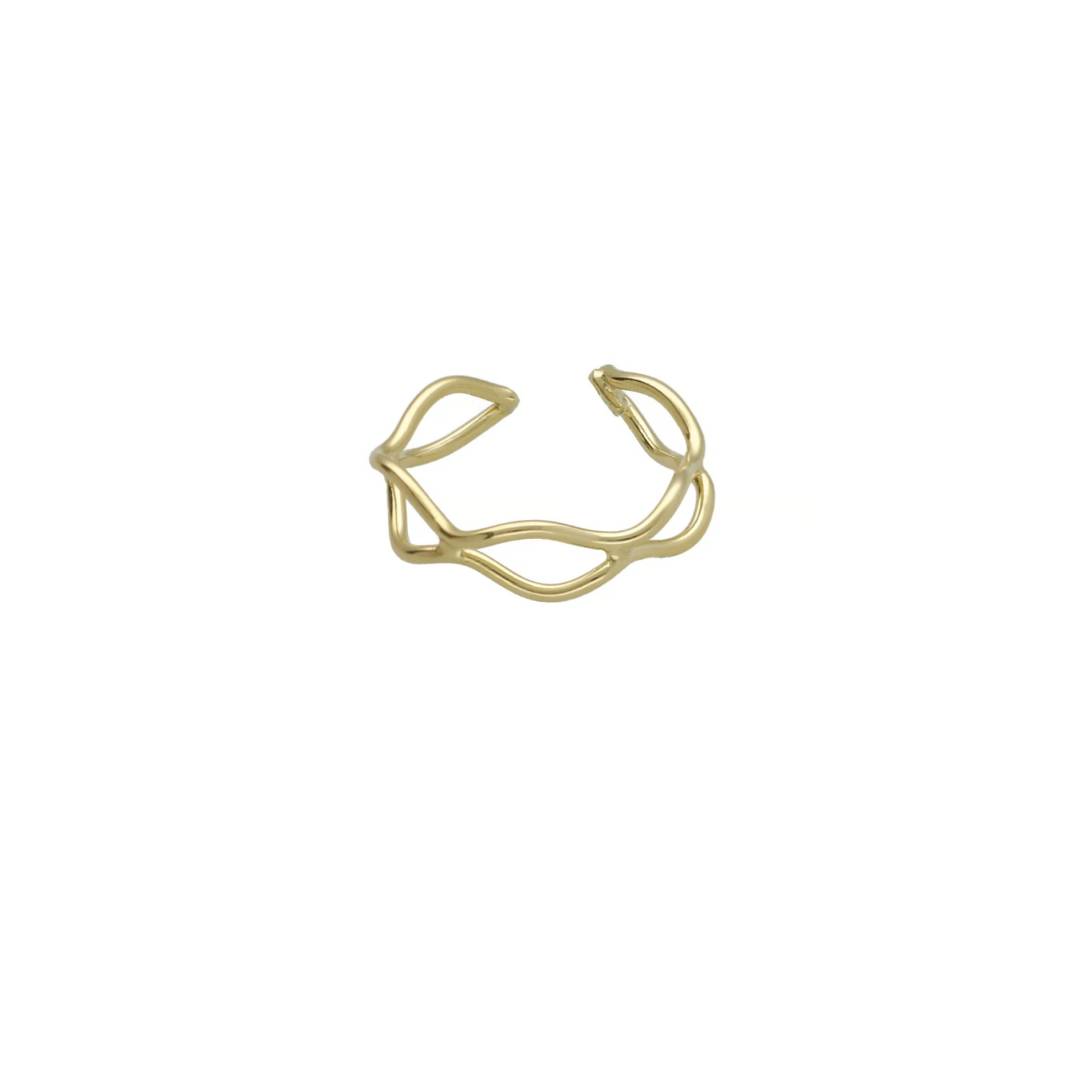 VICTORIA CRUZ gold - plated silver ring