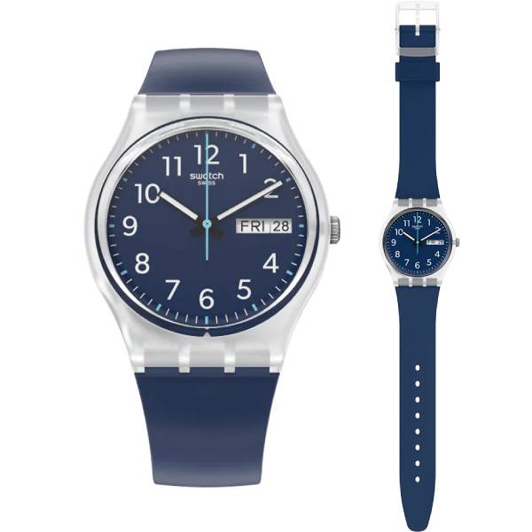 Unisex ρολόι Swatch GE725 με μπλε λουράκι GE725