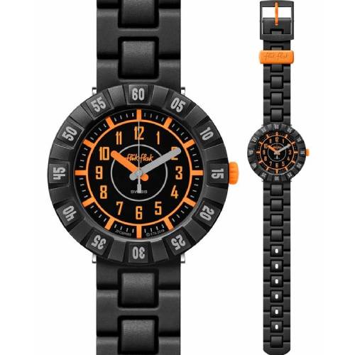 FLIK FLAK Catch U Black Plastic Strap ZFCSP093
