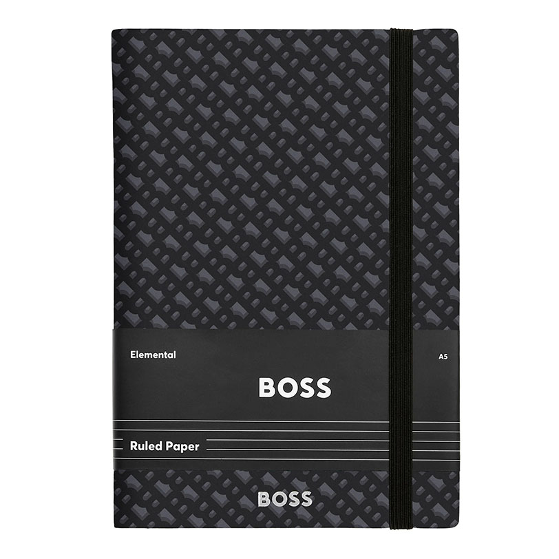 Hugo Boss Σημειωματάριο Elemental Monogram Grey A5 HNH412JL