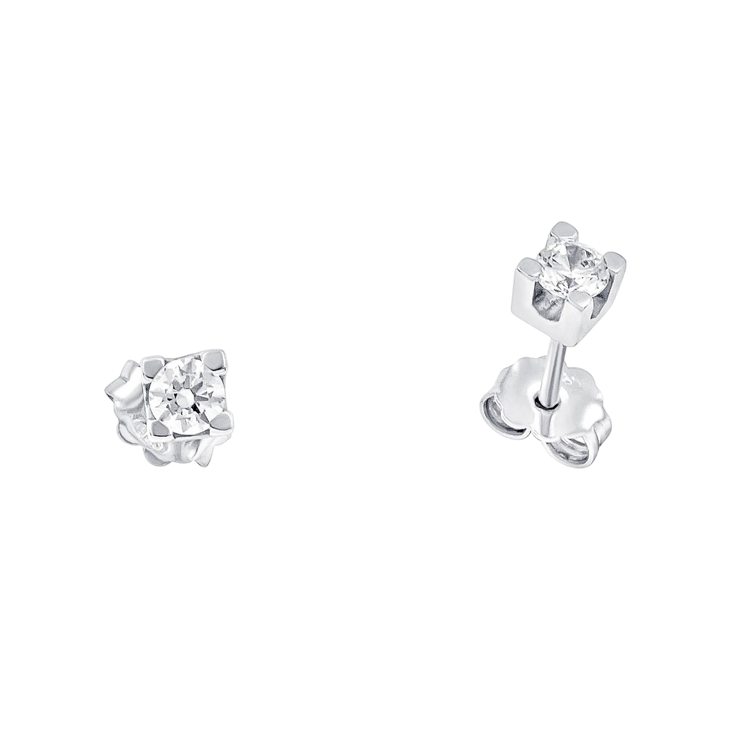 LE013 Μονόπετρα Σκουλαρίκια 0.38CT