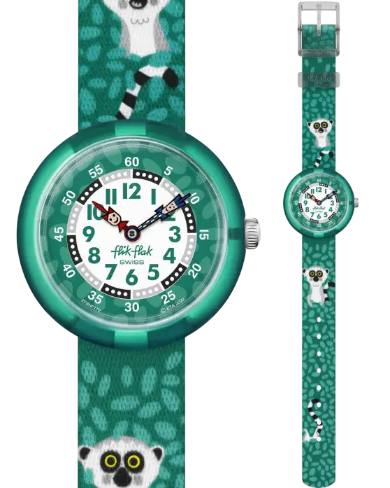 FLIK FLAK Curious Lemur Fabric Strap ZFBNP170