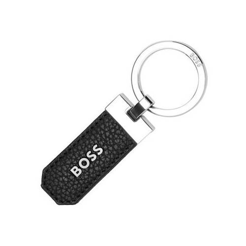 Hugo Boss Μπρελόκ Δερμάτινο Μαύρο
