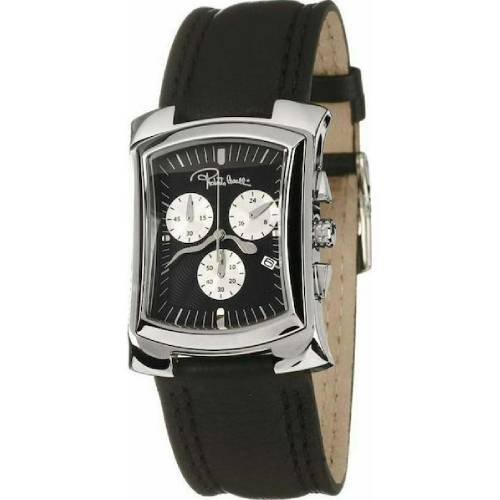 Ανδρικό Ρολόι Roberto Cavalli με δερμάτινο λουρί R7251900025