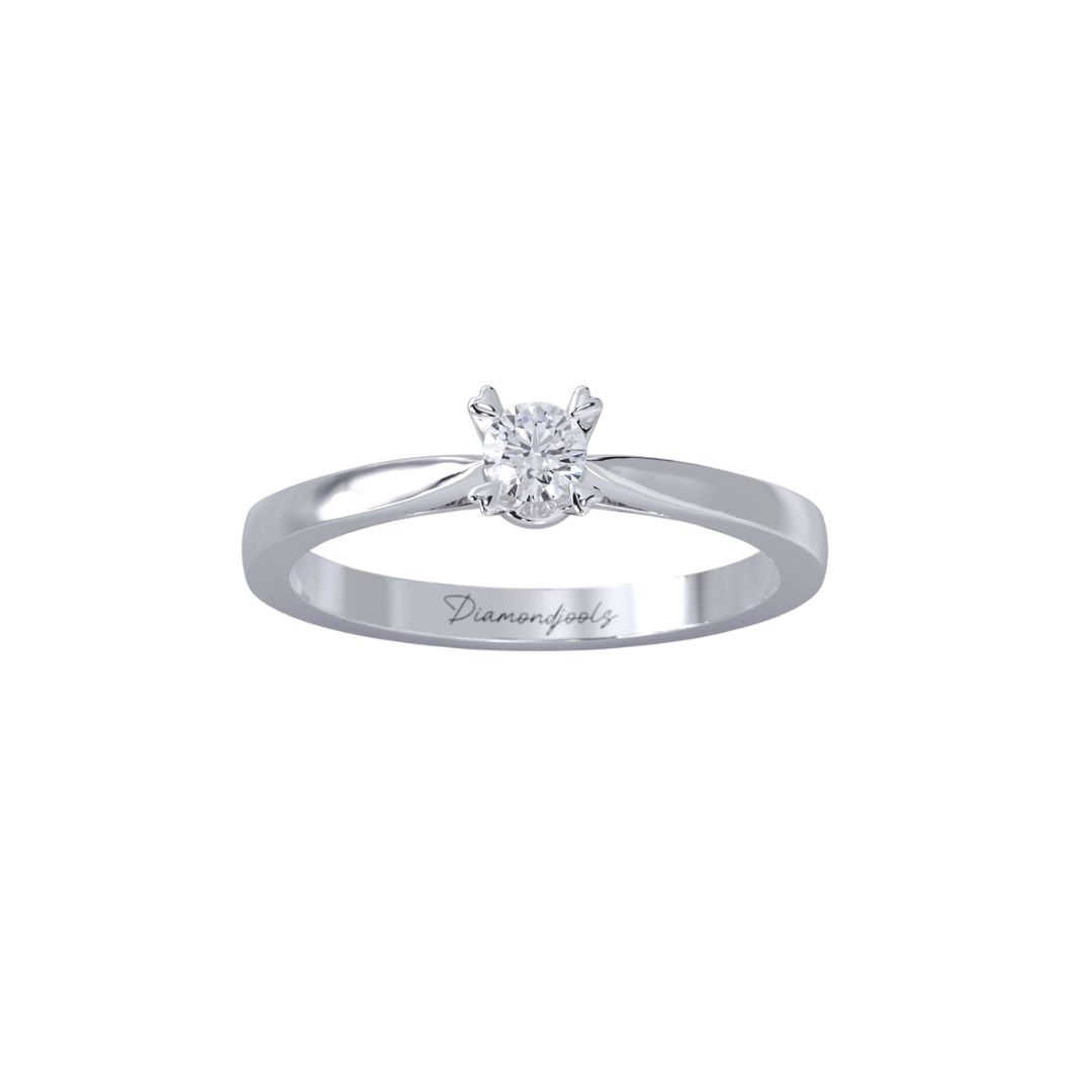 LR402 Grace Μονόπετρο Δαχτυλίδι 0.19CT