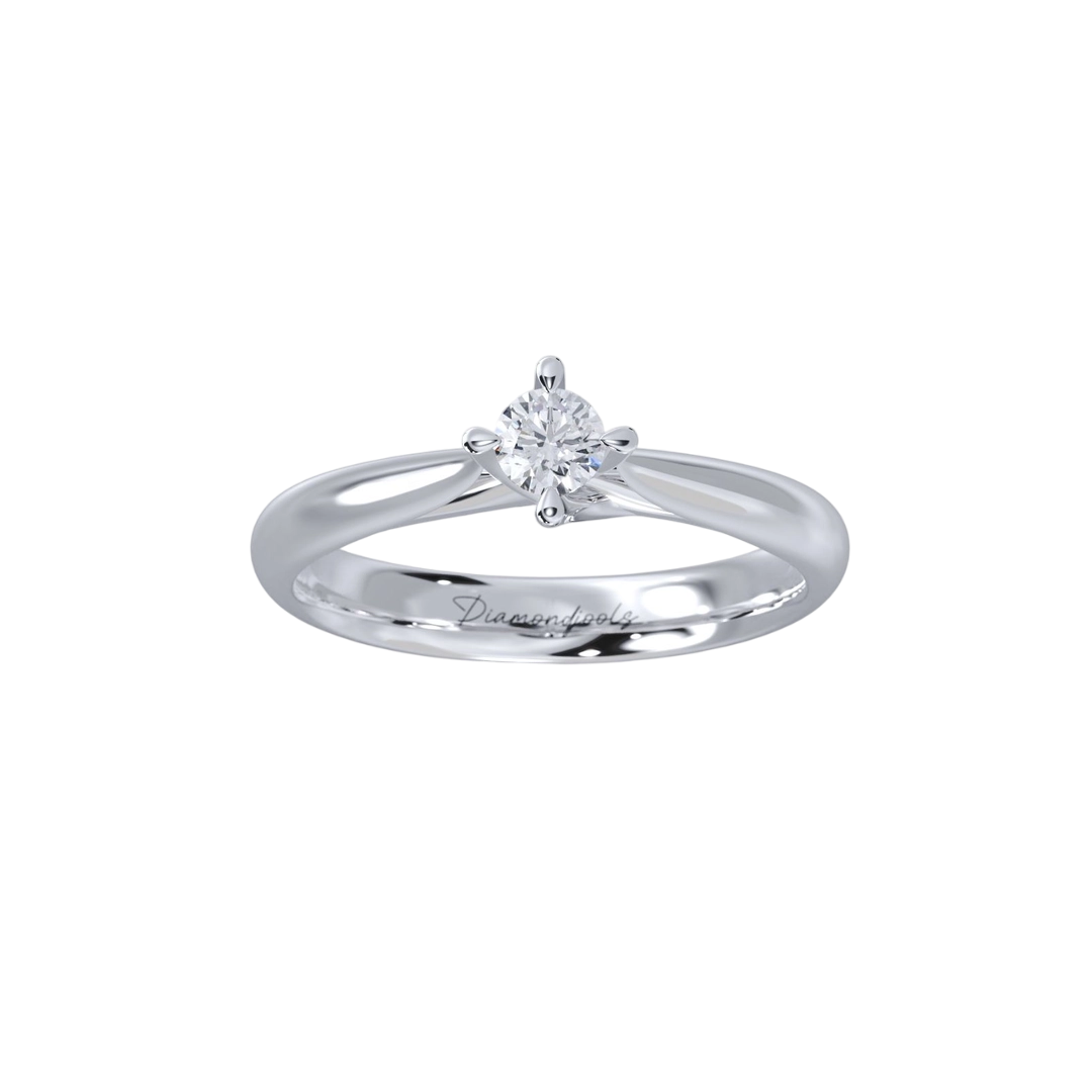Veronica Μονόπετρο Δαχτυλίδι με διαμάντι 0.20ct LR497