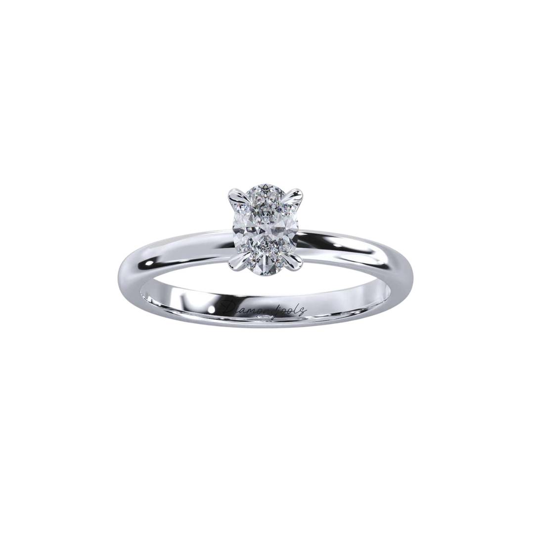 Julia Μονόπετρο Δαχτυλίδι με διαμάντι 0.50ct LR527