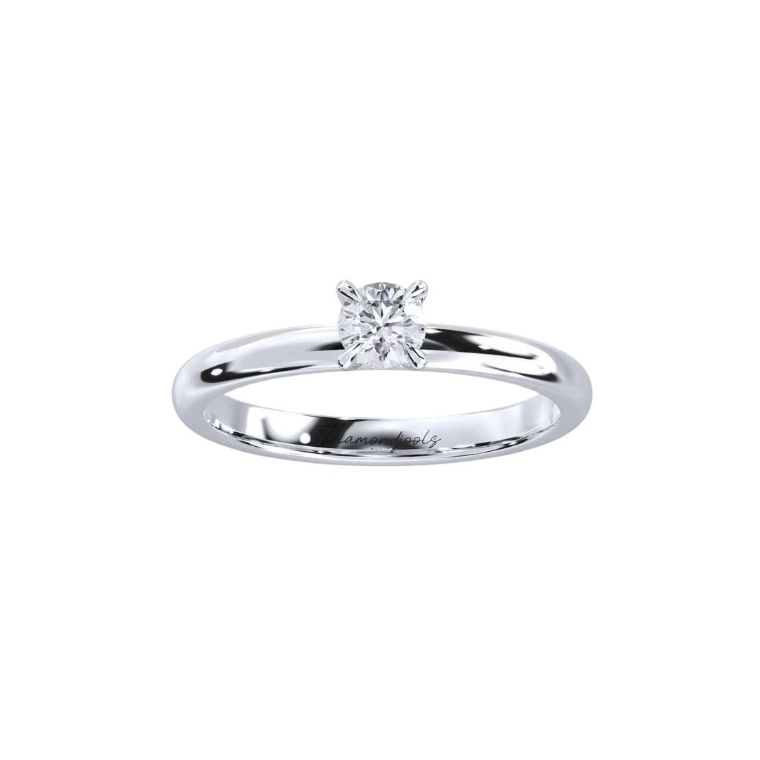 Sandra Μονόπετρο Δαχτυλίδι με διαμάντι 0.32ct LR526