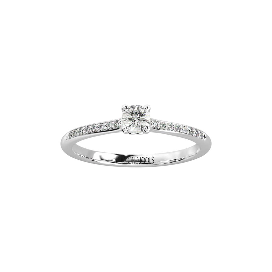 Thalia Μονόπετρο Δαχτυλίδι με διαμάντι 0.30ct LR502
