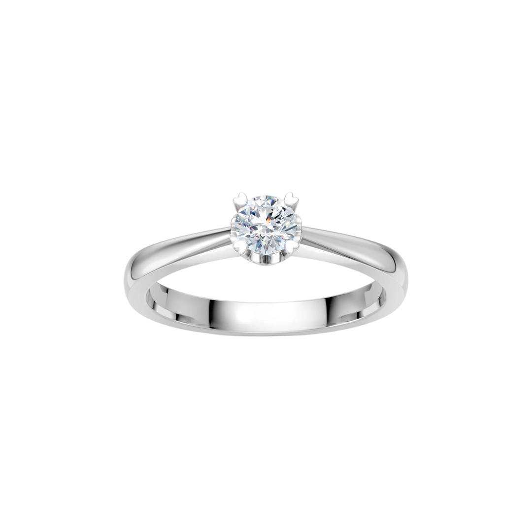 Gina Μονόπετρο Δαχτυλίδι με διαμάντι 0.22ct ENG073