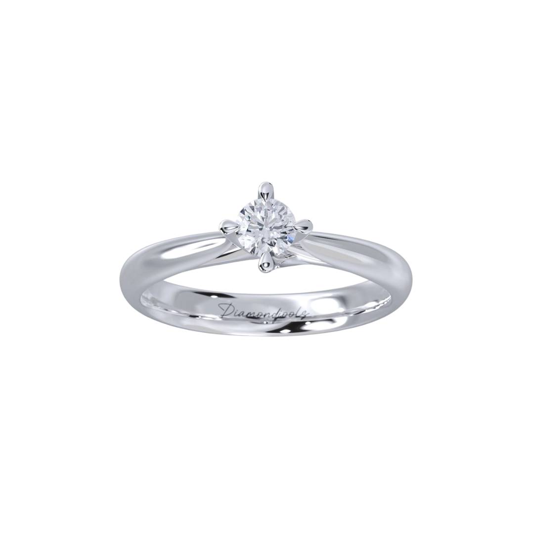 Veronica Μονόπετρο Δαχτυλίδι με διαμάντι 0.30ct LR497