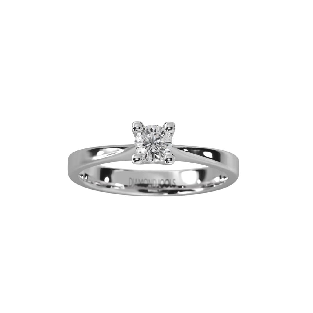 Rachel Μονόπετρο Δαχτυλίδι με διαμάντι 0.30ct LR057