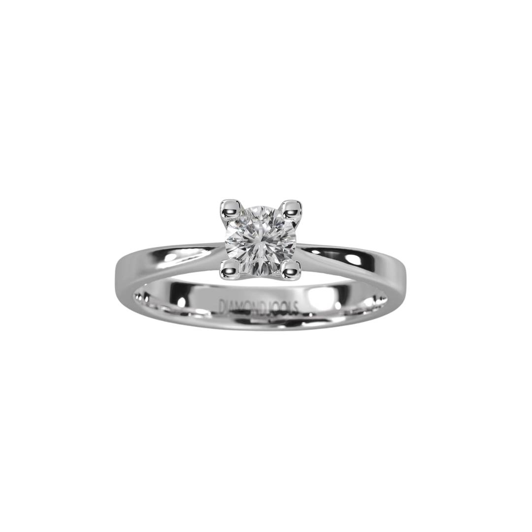 Rachel Μονόπετρο Δαχτυλίδι με διαμάντι 0.50ct LR057