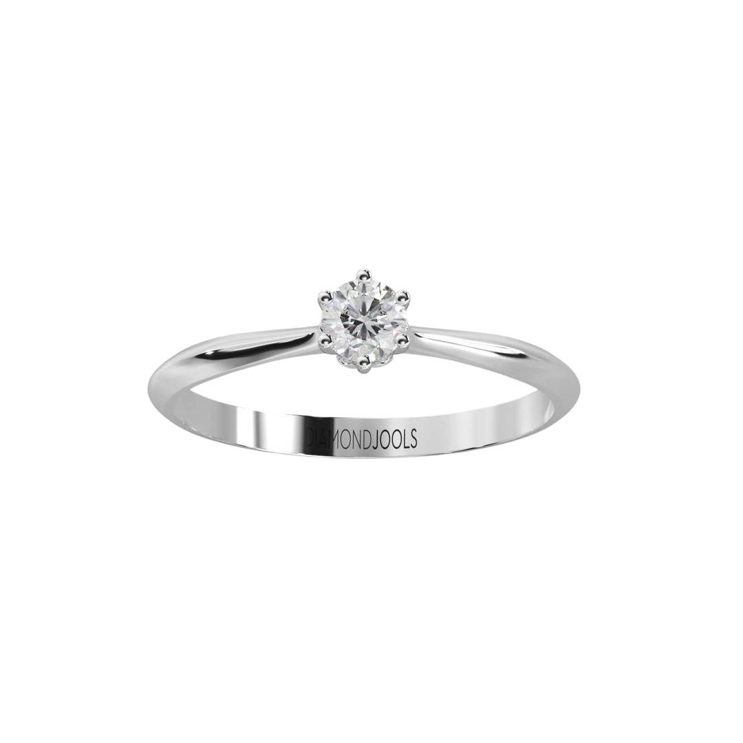 Azalea Μονόπετρο Δαχτυλίδι με διαμάντι 0.30ct LR521
