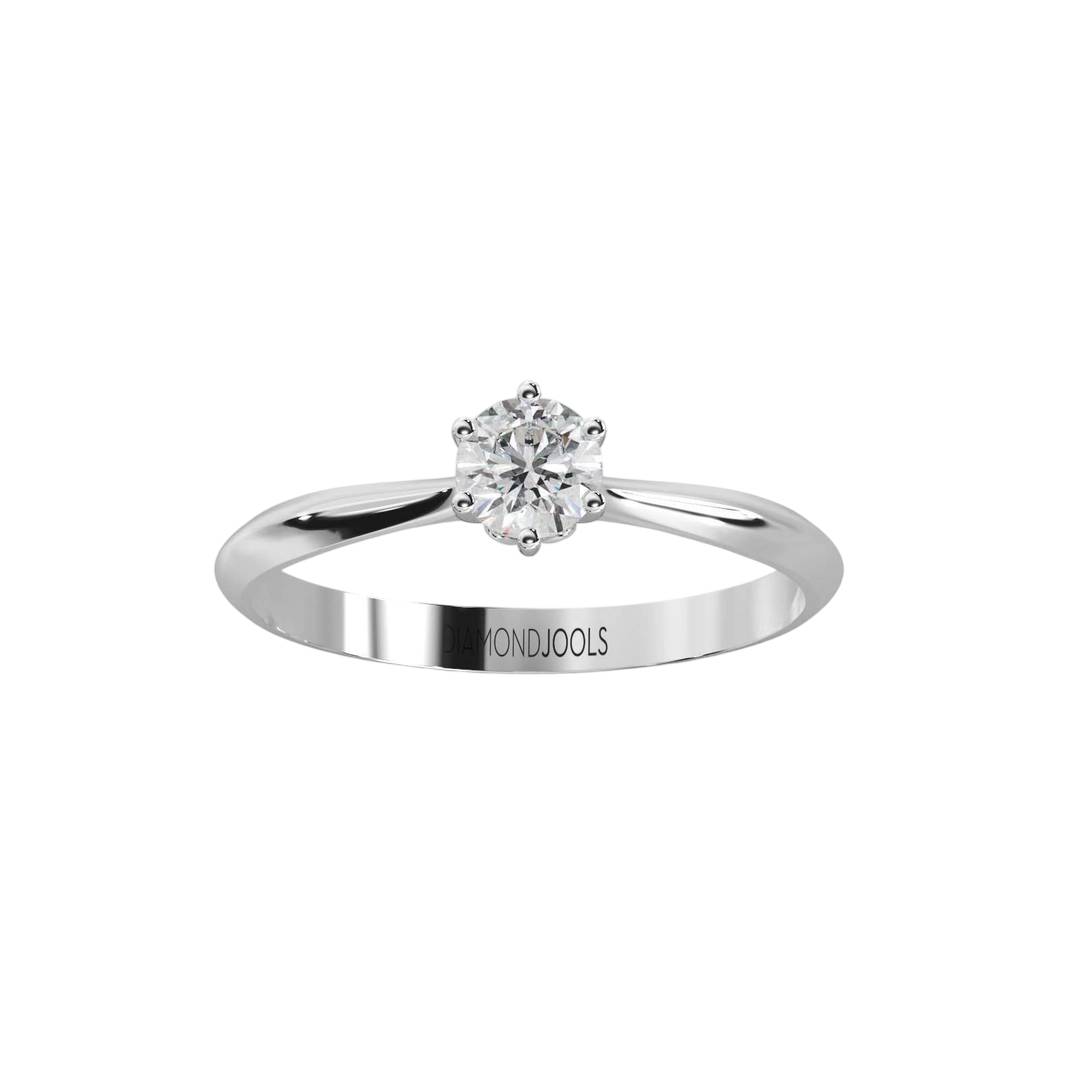 Azalea Μονόπετρο Δαχτυλίδι με διαμάντι 0.50ct LR521