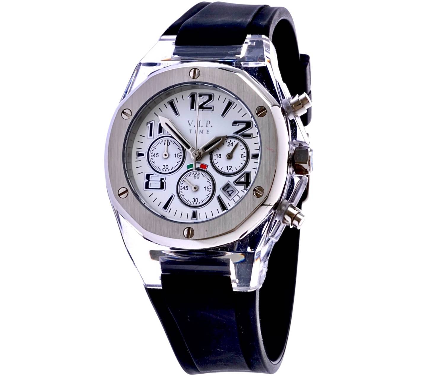 Ρολόι VIP TIME Chronograph Silver