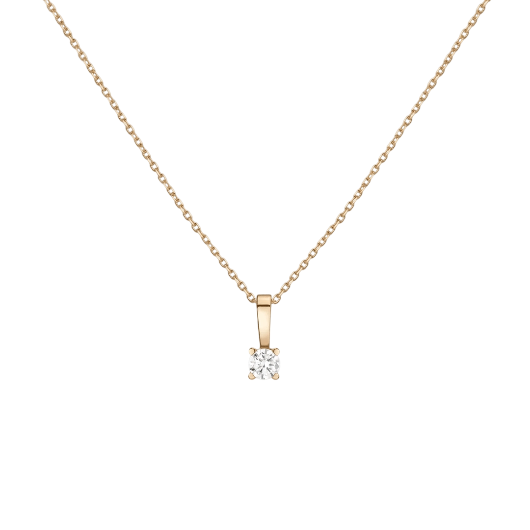Μενταγιόν με Διαμάντια 0.50ct από κίτρινο χρυσό 18Κ WLP018