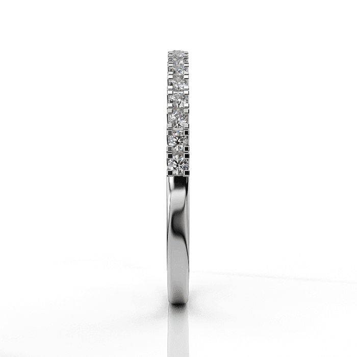 Δαχτυλίδι μισόβερο σειρέ με διαμάντια 0.25CT από λευκόχρυσο 18K ETH07