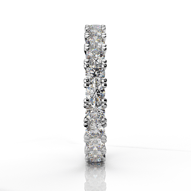 Δαχτυλίδι ολόβερο με διαμάντια 1.85CT από λευκόχρυσο 18K ET03