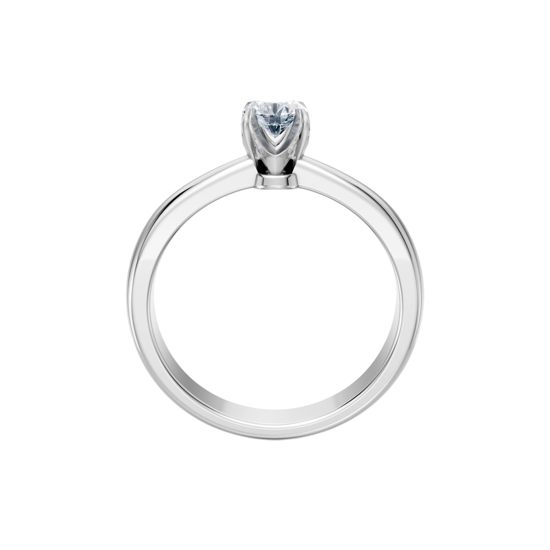Δαχτυλίδι Μονόπετρο με διαμάντι 0.70CT από λευκόχρυσο 18Κ ENG02