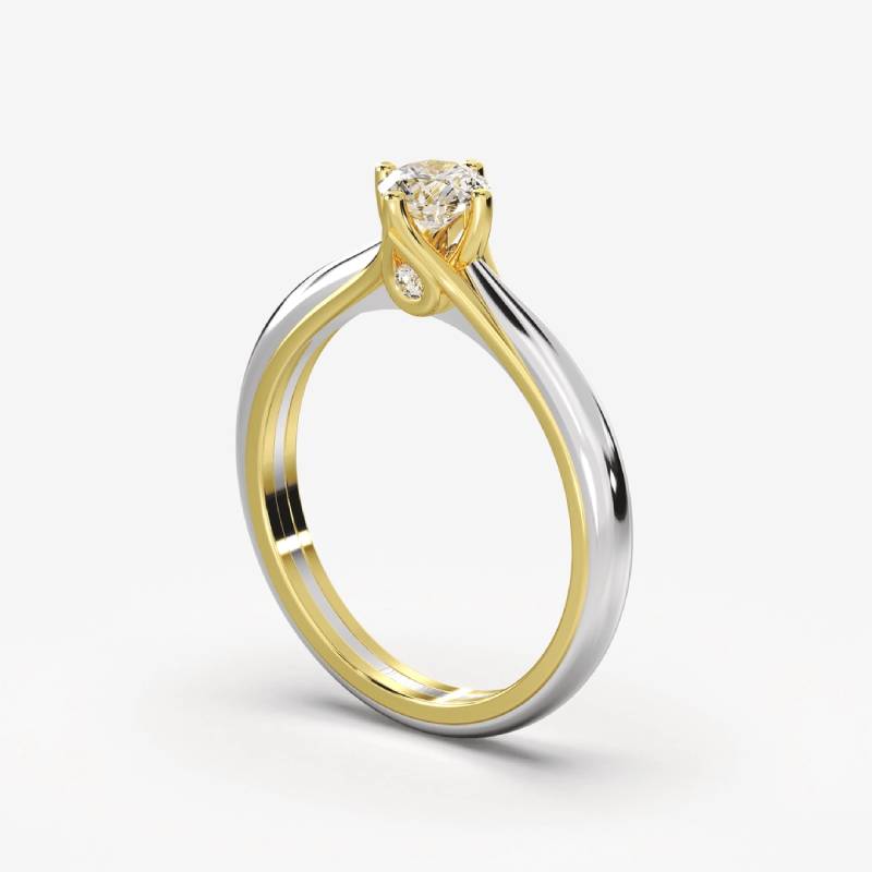 Amelia Μονόπετρο Δαχτυλίδι με διαμάντι 0.40ct LR495