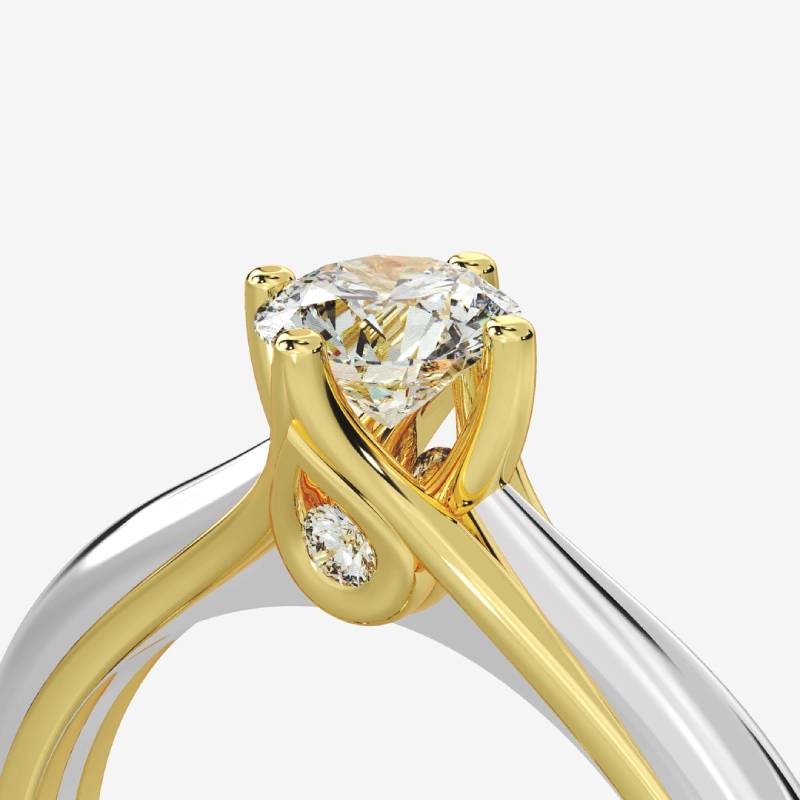 Amelia Μονόπετρο Δαχτυλίδι με διαμάντι 0.40ct LR495