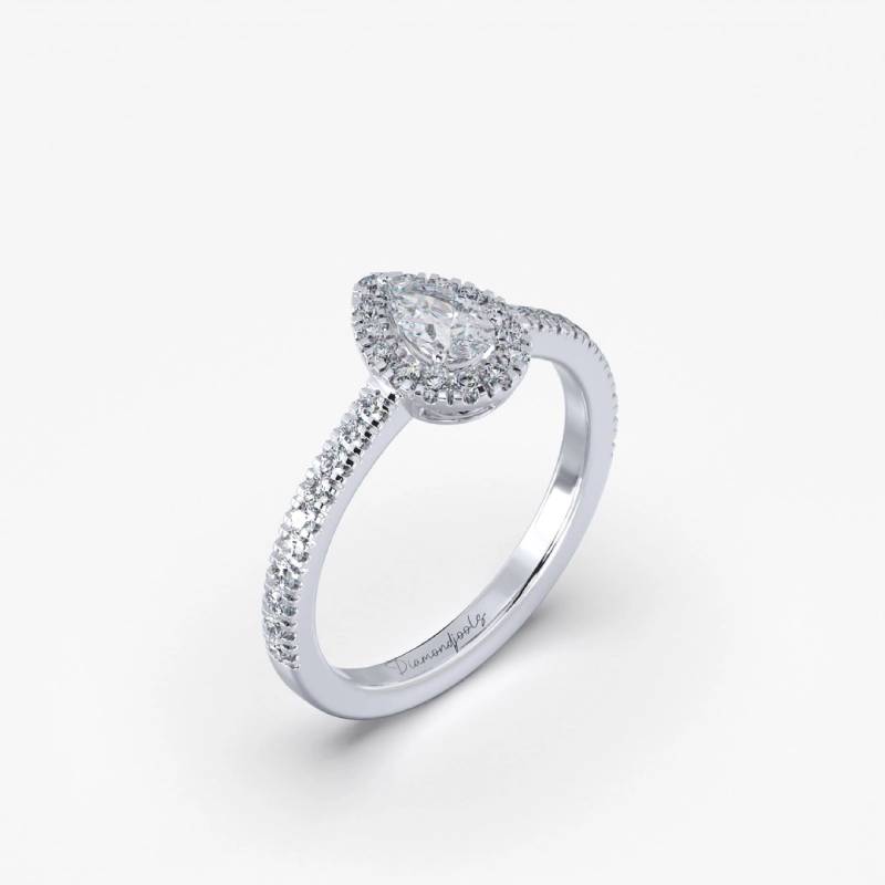Cassie Μονόπετρο Δαχτυλίδι με διαμάντι 0.39ct ENG142