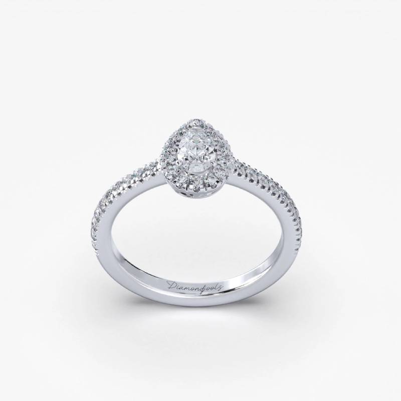 Cassie Μονόπετρο Δαχτυλίδι με διαμάντι 0.39ct ENG142