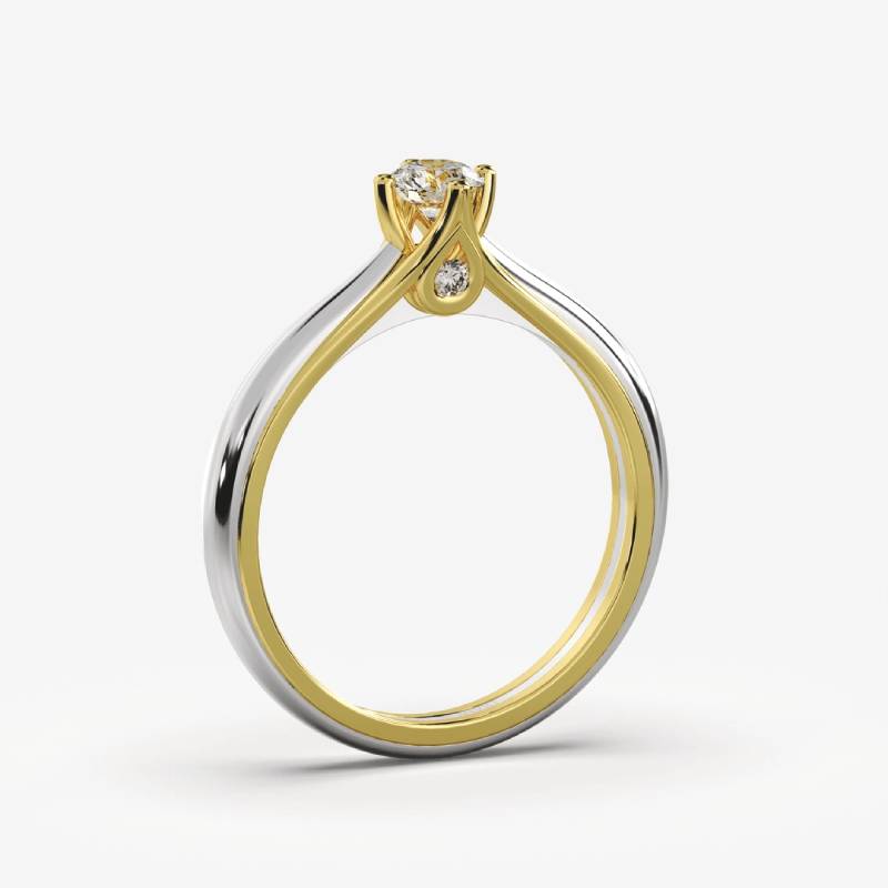 Amelia Μονόπετρο Δαχτυλίδι με διαμάντι 0.30ct LR495
