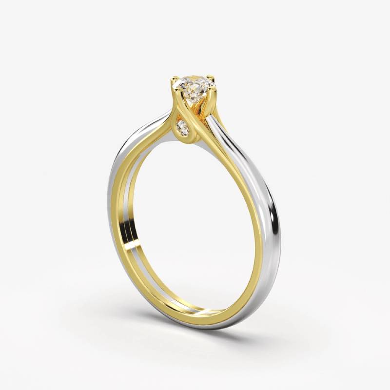 Amelia Μονόπετρο Δαχτυλίδι με διαμάντι 0.30ct LR495