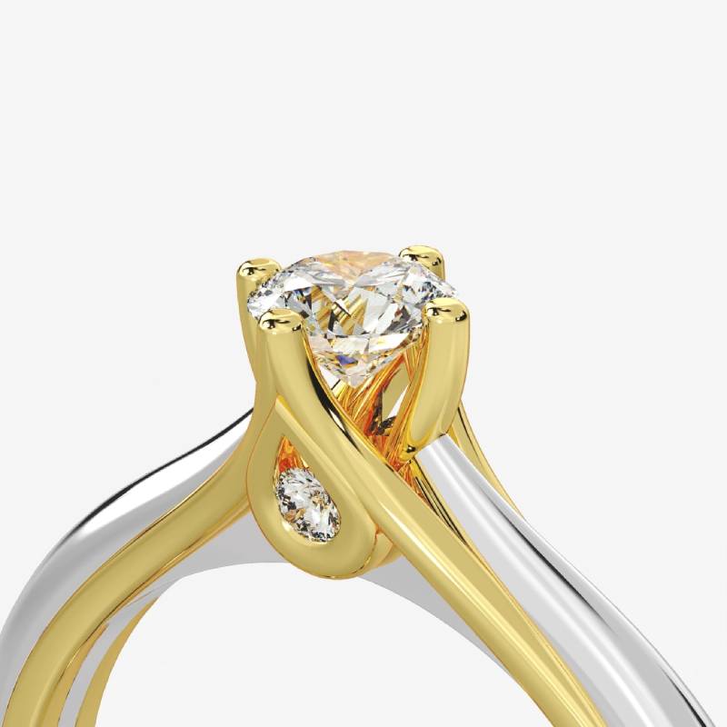 Amelia Μονόπετρο Δαχτυλίδι με διαμάντι 0.30ct LR495