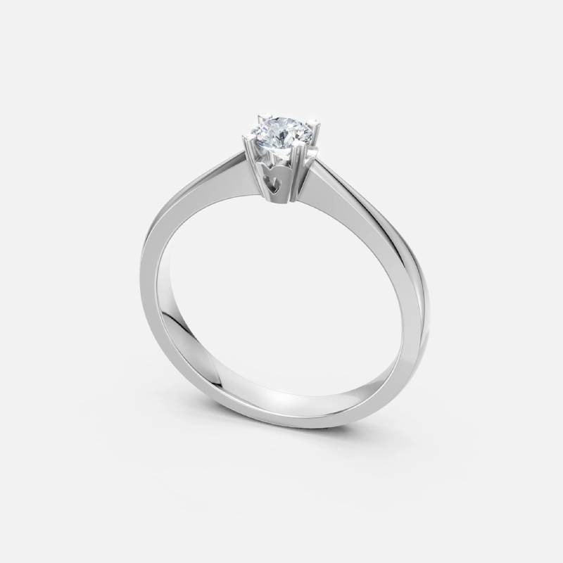 Gina Μονόπετρο Δαχτυλίδι με διαμάντι 0.22ct ENG073