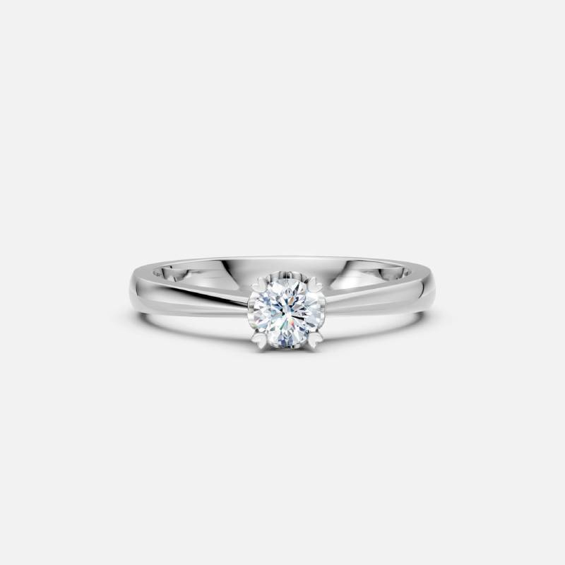 Gina Μονόπετρο Δαχτυλίδι με διαμάντι 0.22ct ENG073