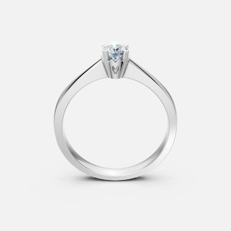 Gina Μονόπετρο Δαχτυλίδι με διαμάντι 0.22ct ENG073