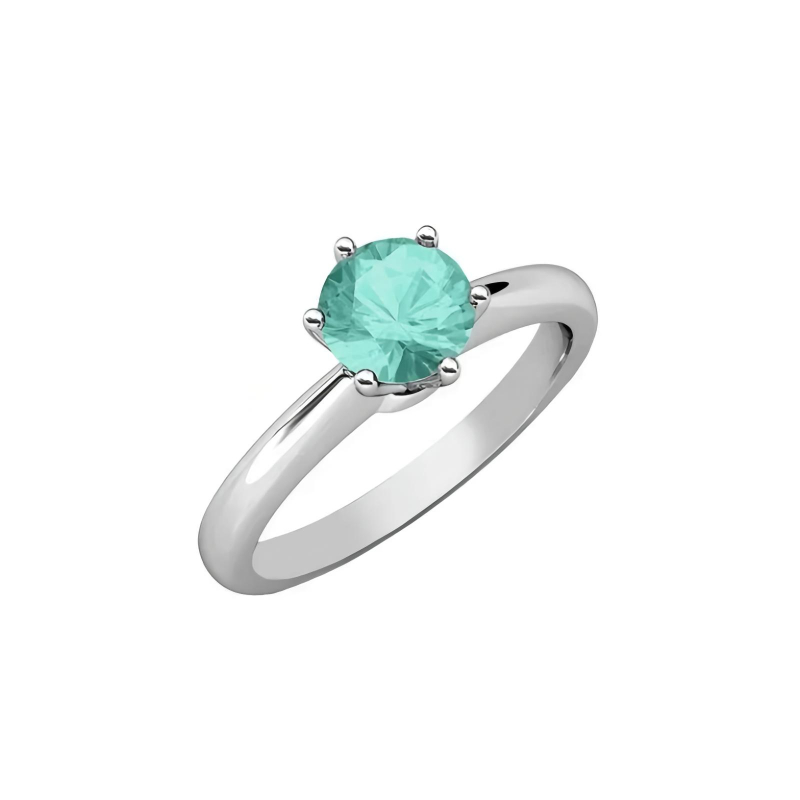 Δαχτυλίδι Brizzling από επιπλατινωμένο ασήμι 925 & διαμάντι Μοϊσανίτη BMR004-A