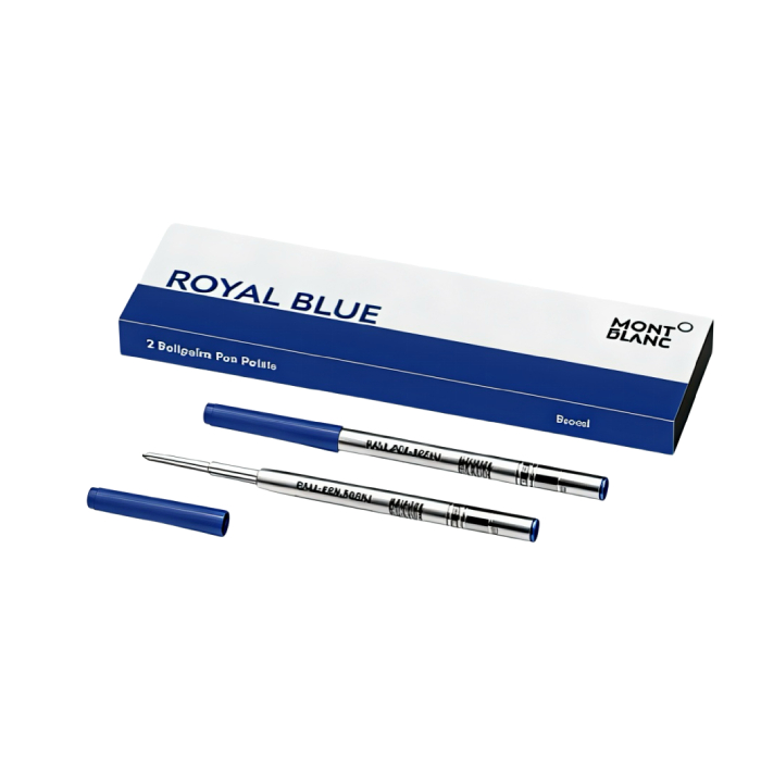 MontBlanc Ανταλλακτικά Μελάνια Μπλε Broad Refills Royal Blue (2 τμχ) 124491B