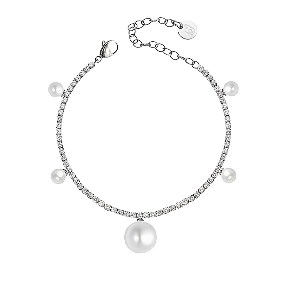 Βραχιόλι Liu Jo από ανοξείδωτο ατσάλι και πέρλες LJ3019