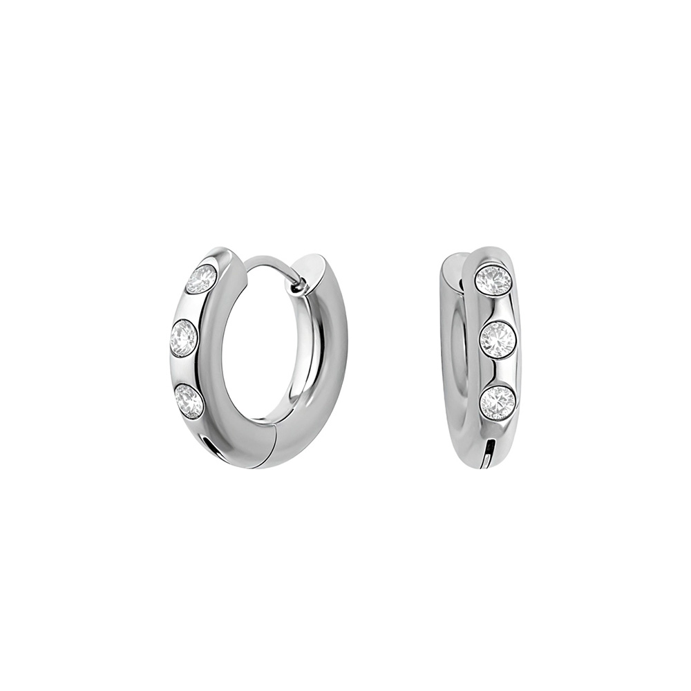 Σκουλαρίκια Liu Jo απο ανοξείδωτο ατσάλι με ζιργκόν LJ2990