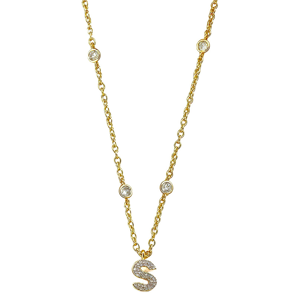 Κολιέ Liu Jo από επιχρυσωμένο ατσάλι με μονόγραμμα S LJ2675