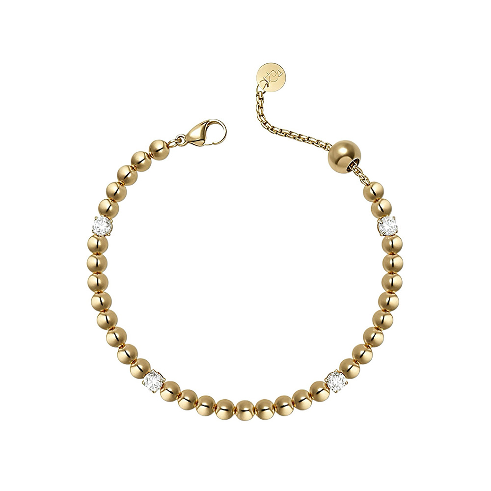 Βραχιόλι Liu Jo απο επιχρυσωμένο ατσάλι με ζιργκόν LJ2982