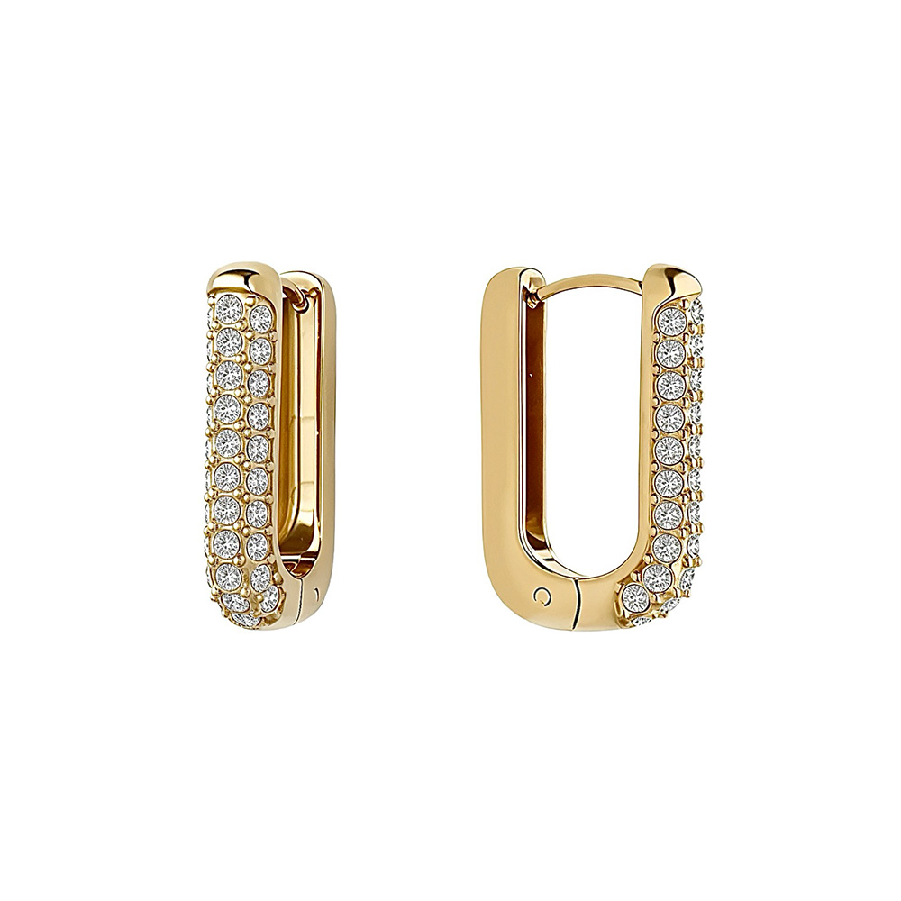 Σκουλαρίκια Liu Jo απο επιχρυσωμένο ατσάλι με ζιρκόν LJ3005