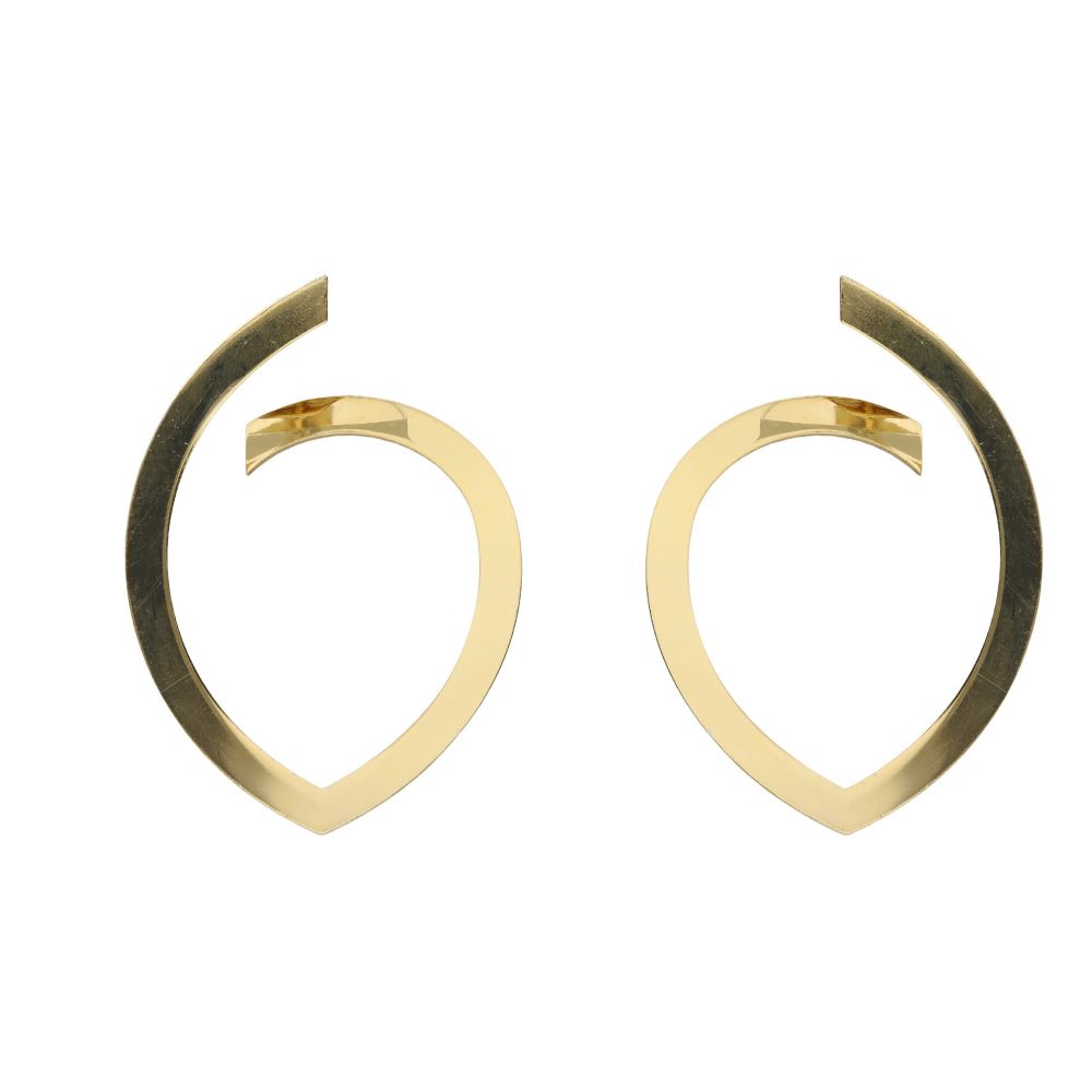 Σκουλαρίκια Victoria Cruz από επιχρυσωμένο ασήμι 925° A5450-DT