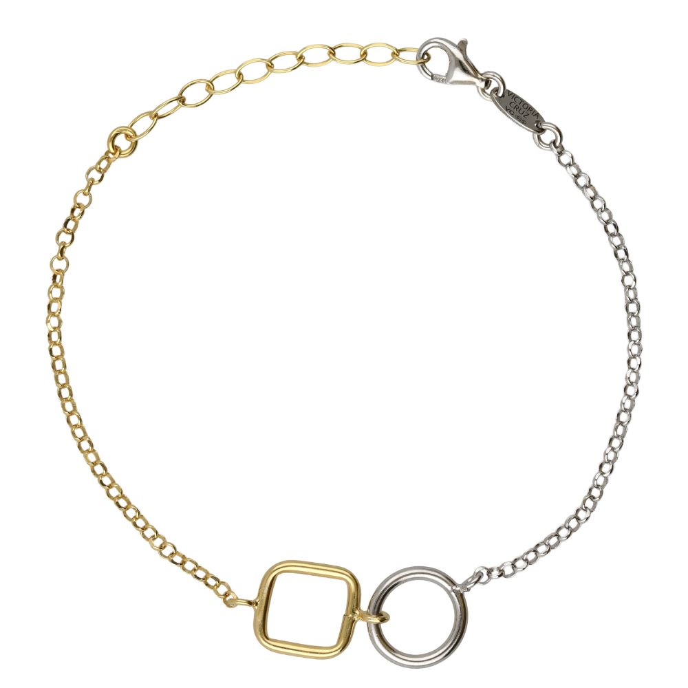 Βραχιόλι Victoria Cruz από επιχρυσωμένο ασήμι 925° A5510-BP