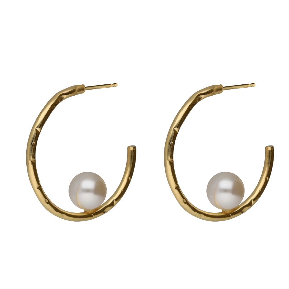 Σκουλαρίκια Victoria Cruz από επιχρυσωμένο ασήμι 925° A5552-00DT