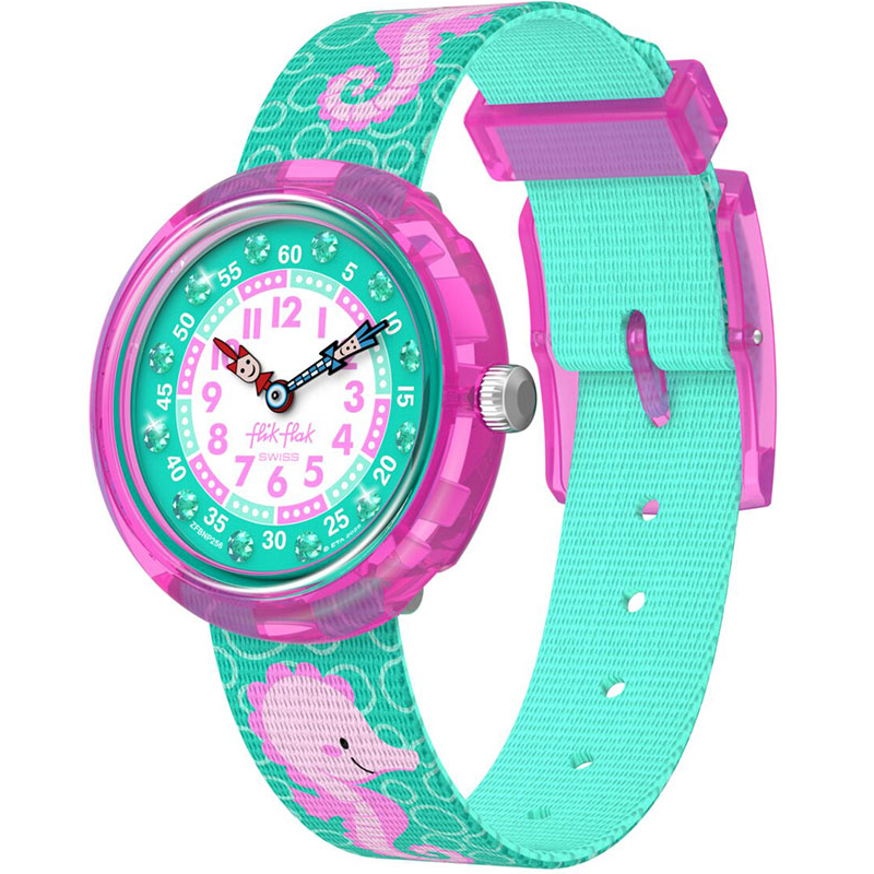 FLIK FLAK Bubbly Seahorse Fabric Strap ZFBNP256