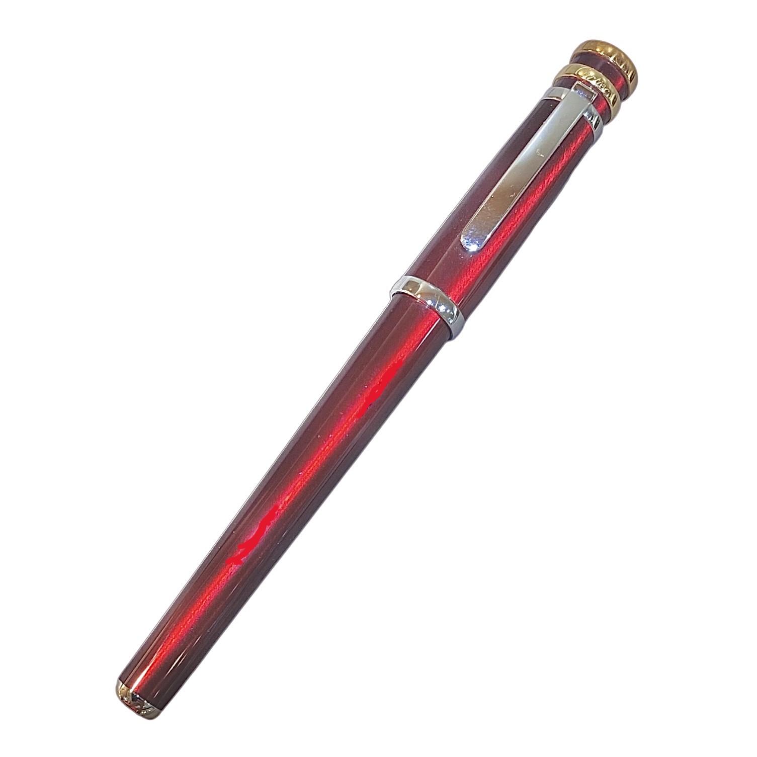 Trinity De Cartier Burgundy Laquer Fountain Pen  ST210008