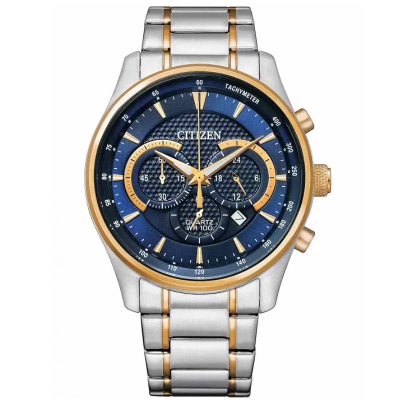 Ρολόι CITIZEN Gents Chronograph Δίχρωμο καντράν AN8194-51L
